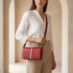 Ruby Elegance Leather Purse - Image 4
