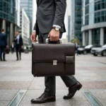 Premium Real Leather Office Briefcase - Image 7