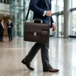 Premium Real Leather Office Briefcase - Image 8