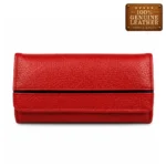 Women’s Genuine Leather Long Wallet – Red