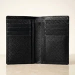 Executive Black Fold Leather Wallet - Image 2