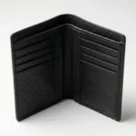 Executive Black Fold Leather Wallet - Image 3