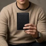 Executive Black Fold Leather Wallet - Image 4