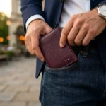 Genuine Leather Trifold Wallet – Espresso Brown - Image 5