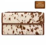 BellaHide Premium Leather Clutch – Genuine Leather Hair-On Design