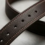 Premium Genuine Leather Belt for Men – Classic Dark Brown Belt - Image 2