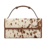 BellaHide Premium Leather Clutch – Genuine Leather Hair-On Design - Image 3