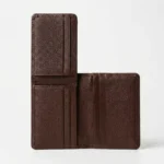 Premium Brown Leather Trifold Wallet - Image 3