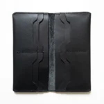 Premium Black Leather Wallet | Multi-Card, Cash & Phone Holder - Image 3