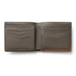 Genuine Leather Bifold Wallet – Grey & Brown - Image 4