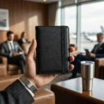 Genuine Leather Passport Holder & Travel Wallet – Black - Image 4