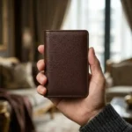 Premium Brown Leather Trifold Wallet - Image 4