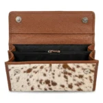 BellaHide Premium Leather Clutch – Genuine Leather Hair-On Design - Image 4