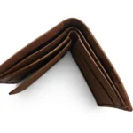 Two-Tone Genuine Leather Bifold Wallet – Brown & Black - Image 5