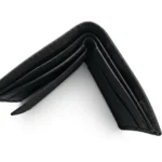Two-Tone Genuine Leather Bifold Wallet – Black & Grey - Image 5
