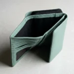 Women’s Mint Green Leather Long Wallet - Image 5