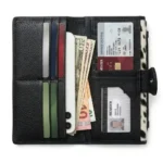 BellaHide Black Premium Leather Clutch – Genuine Leather Hair-On Design - Image 4