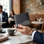 Two-Tone Genuine Leather Bifold Wallet – Black & Grey - Image 6