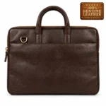 Maison Valcour Executive Leather Briefcase – Dark Brown