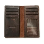 Royal Craft Long Leather Wallet – Dark Brown - Image 2