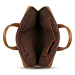 Maison Valcour Executive Leather Briefcase – Cognac - Image 3