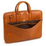 Maison Valcour Executive Leather Briefcase – Cognac - Image 4