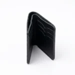 Le Minime Jet Black – Genuine Leather Bifold Cardholder - Image 4