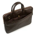 Maison Valcour Executive Leather Briefcase – Dark Brown - Image 5